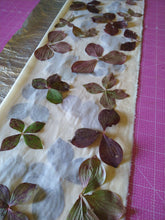 *ECO-PRINT* Market bag (set of 2) ~ Buncheberry Leaves