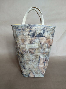 *ECO-PRINT* Market bag ~ Raspberry Leaf Plant Mix