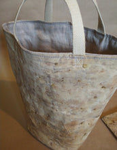 *ECO-PRINT* Market bag (set of 2) ~ Mixed plant print