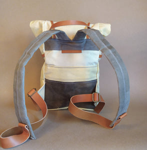 PRE-ORDER FOR SHALE (7L) small cotton canvas rucksack