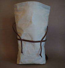 Shale 7L cotton canvas rucksack *hint of gold + recycled yellow cotton liner*