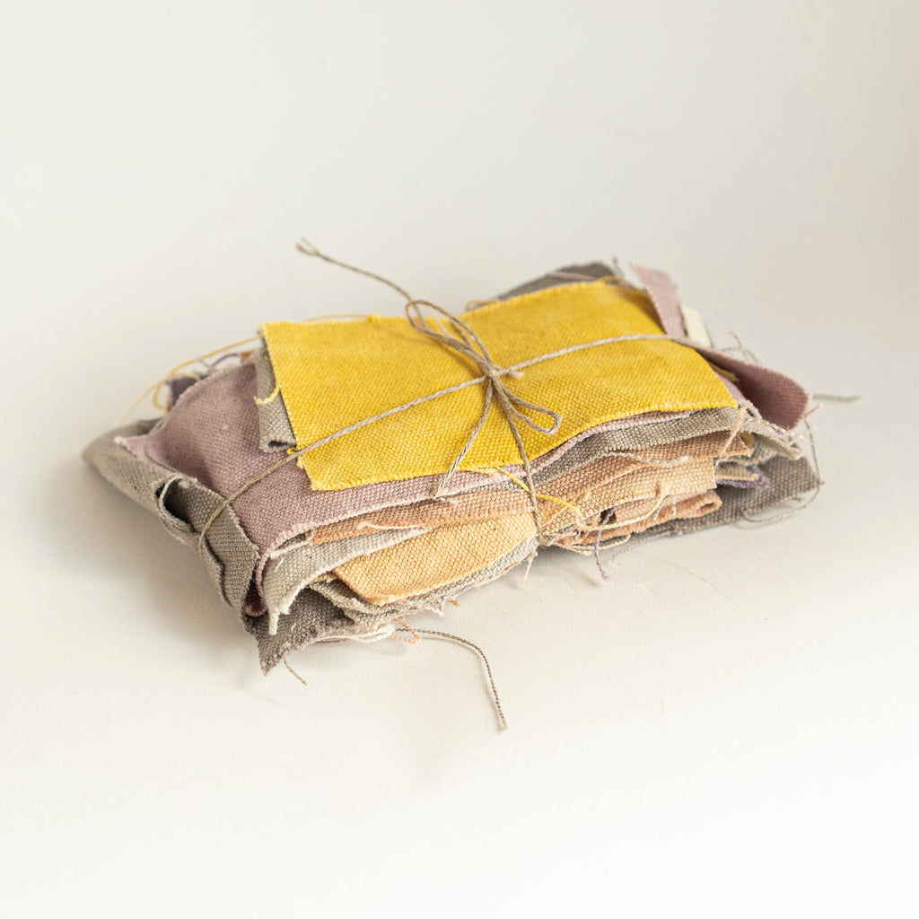 Fabric scraps - plant-dyed