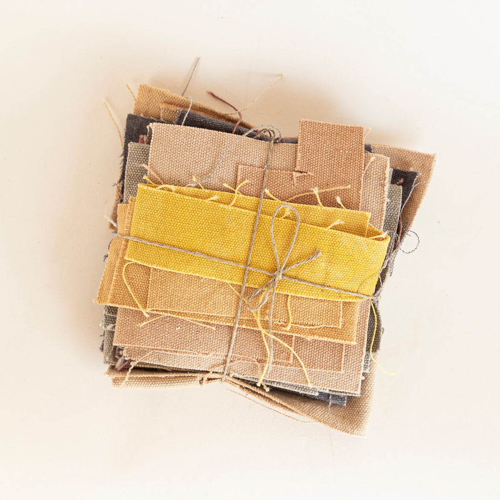 Fabric scraps - plant-dyed