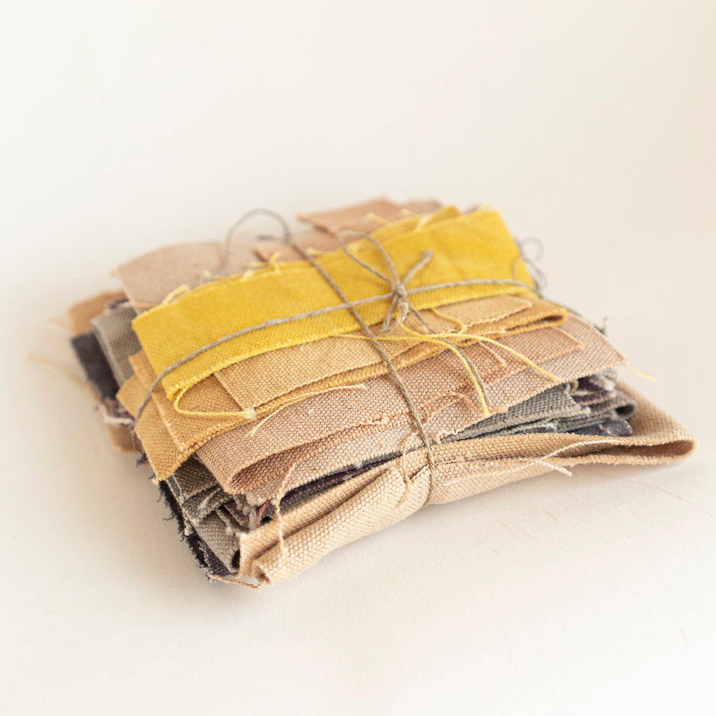 Fabric scraps - plant-dyed