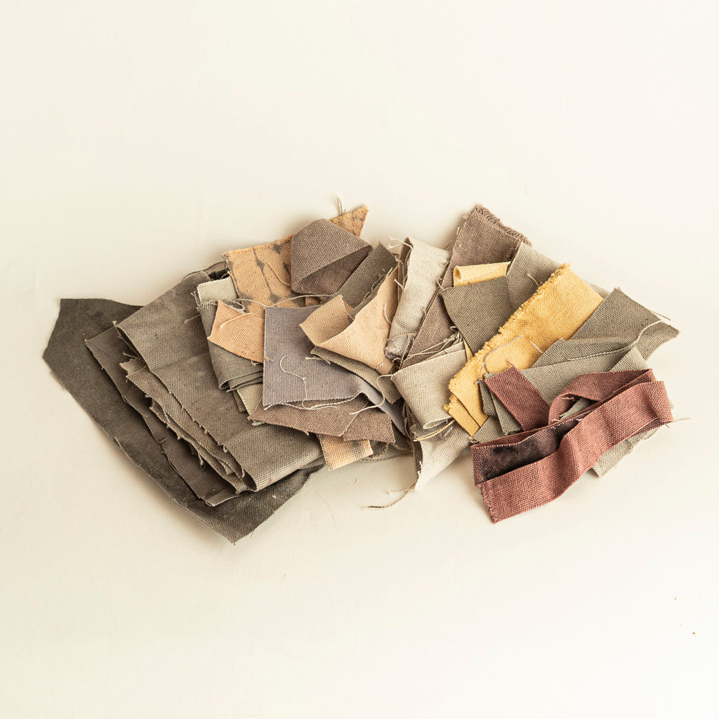 Fabric scraps - plant-dyed