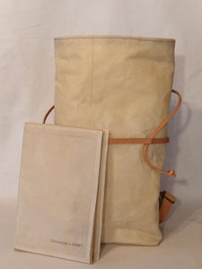 **SECONDS SPECIAL + BONUS PROTOTYPE** Shale 7L cotton canvas rucksack with notebook pouch prototype